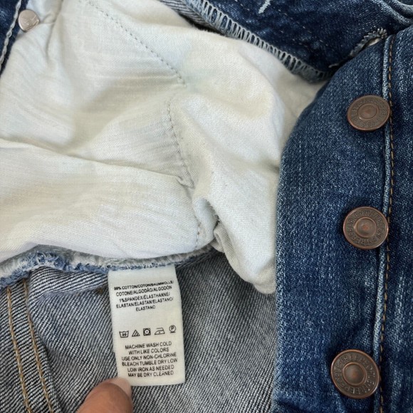 Free People Wales Wide Leg Jeans Womens Sz 28 Medium Wash High Rise Cropped - Picture 9 of 13